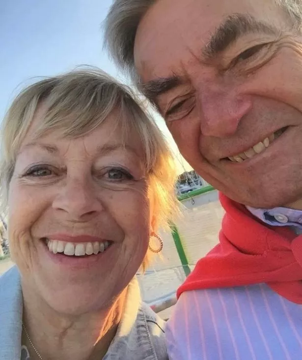 She shared a snap of her step-mum and dad on social media to mark the occasion 