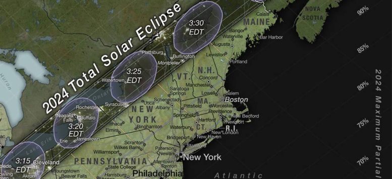 2024 Total Solar Eclipse Path