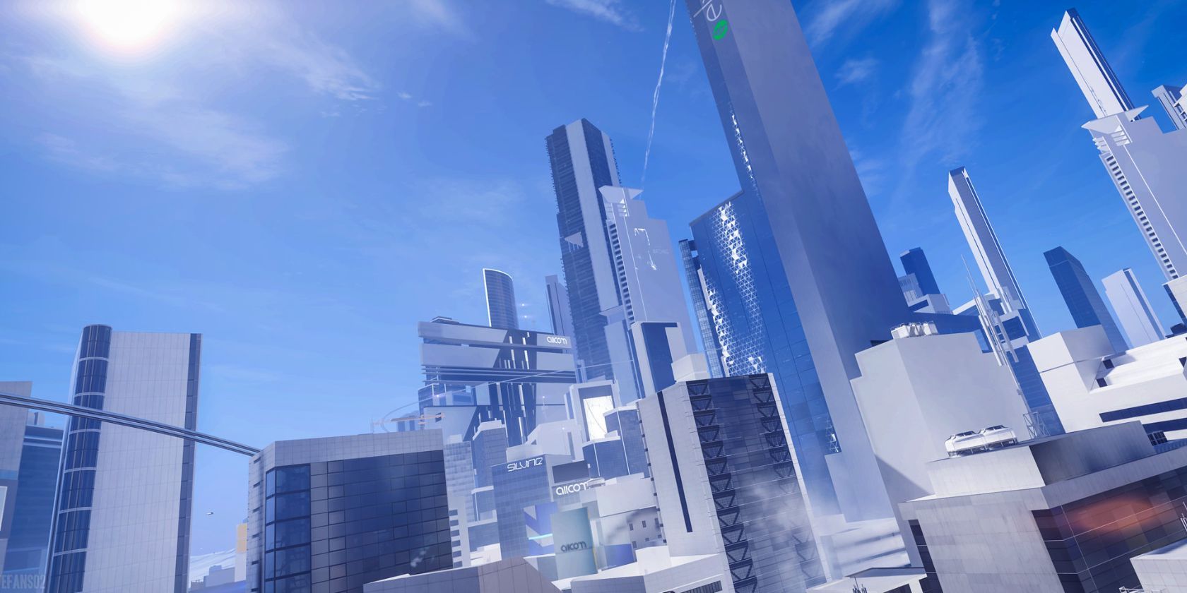 image of virtual modern city skyline